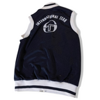 Vintage Sergio Tacchini navy sleeveless full zip unisex Italia jacket | M | 3638