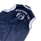 Vintage Sergio Tacchini navy sleeveless full zip unisex Italia jacket | M | 3638