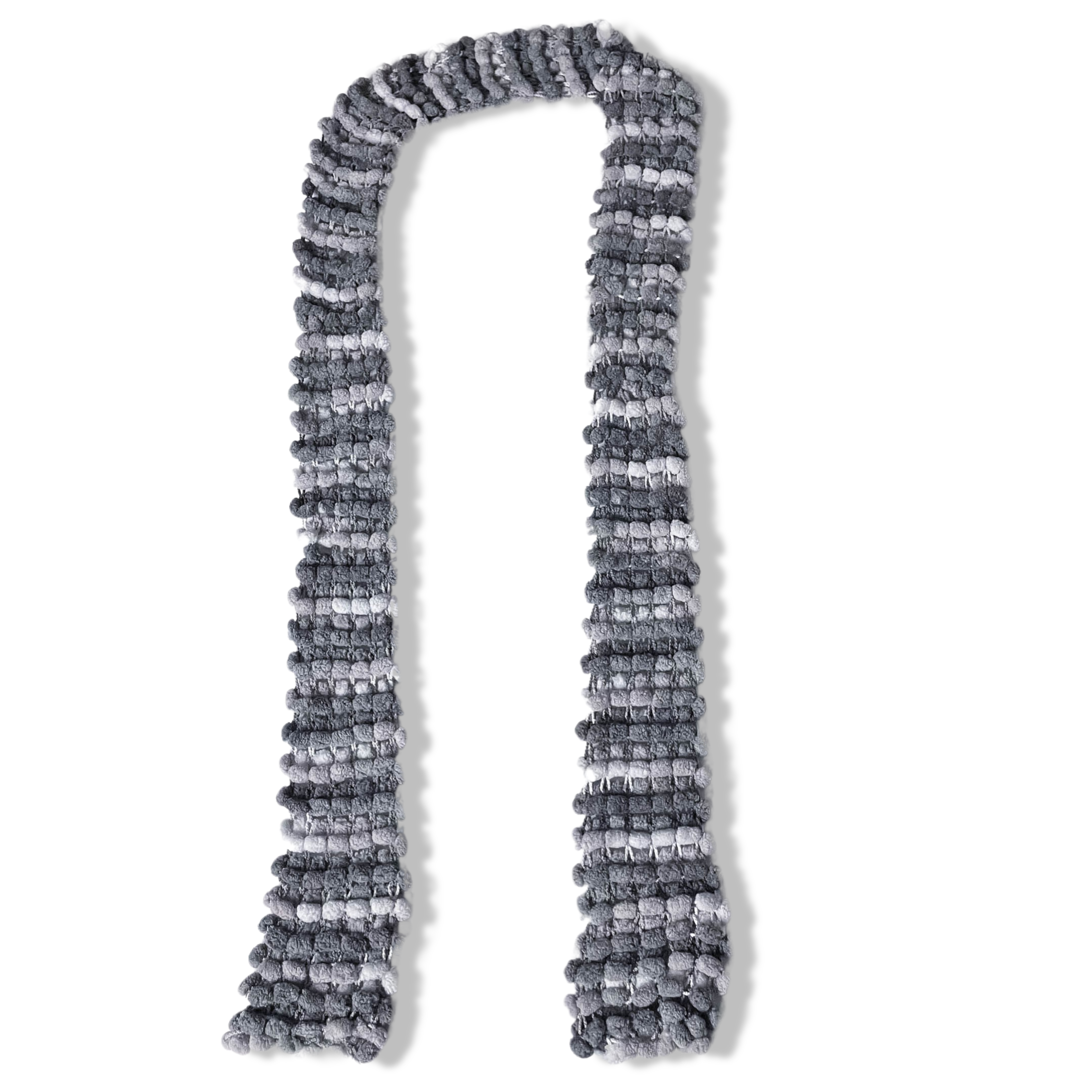 Vintage grey crochetted scarf