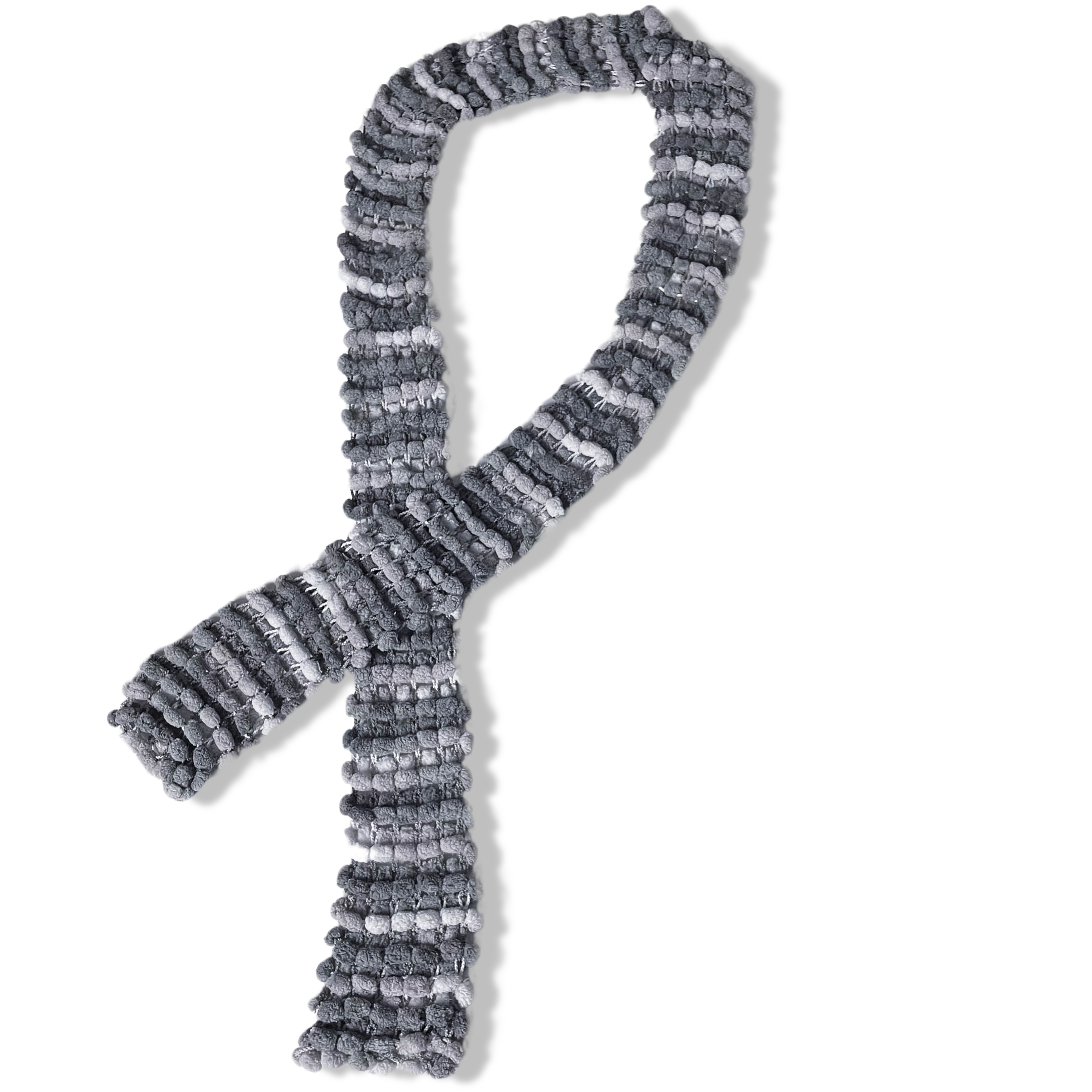 Vintage grey crochetted scarf