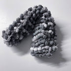 Vintage grey crochetted scarf