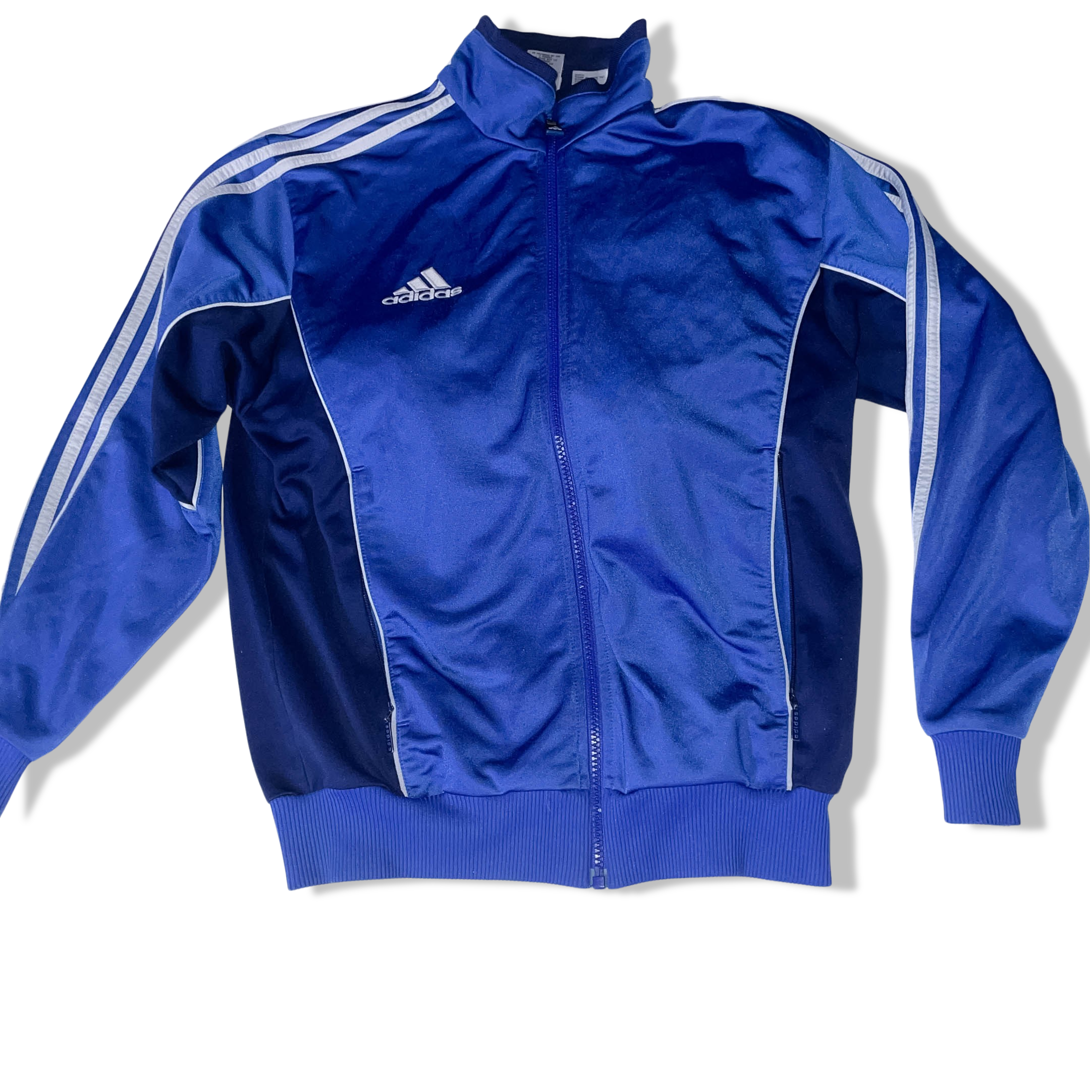 Vintage 90's Adidas windbreaker blue sport large womens jacket
