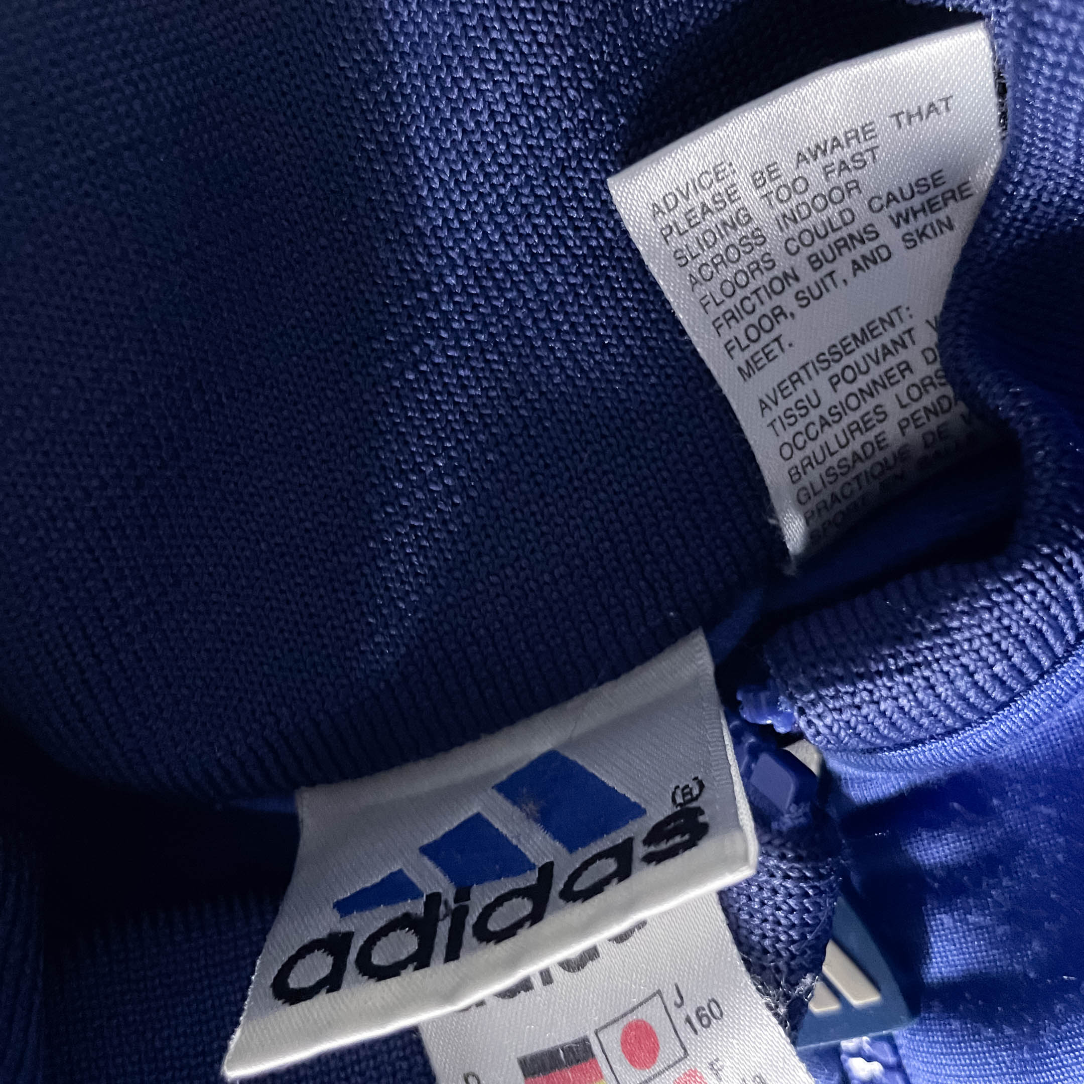 Vintage 90's Adidas windbreaker blue sport large womens jacket