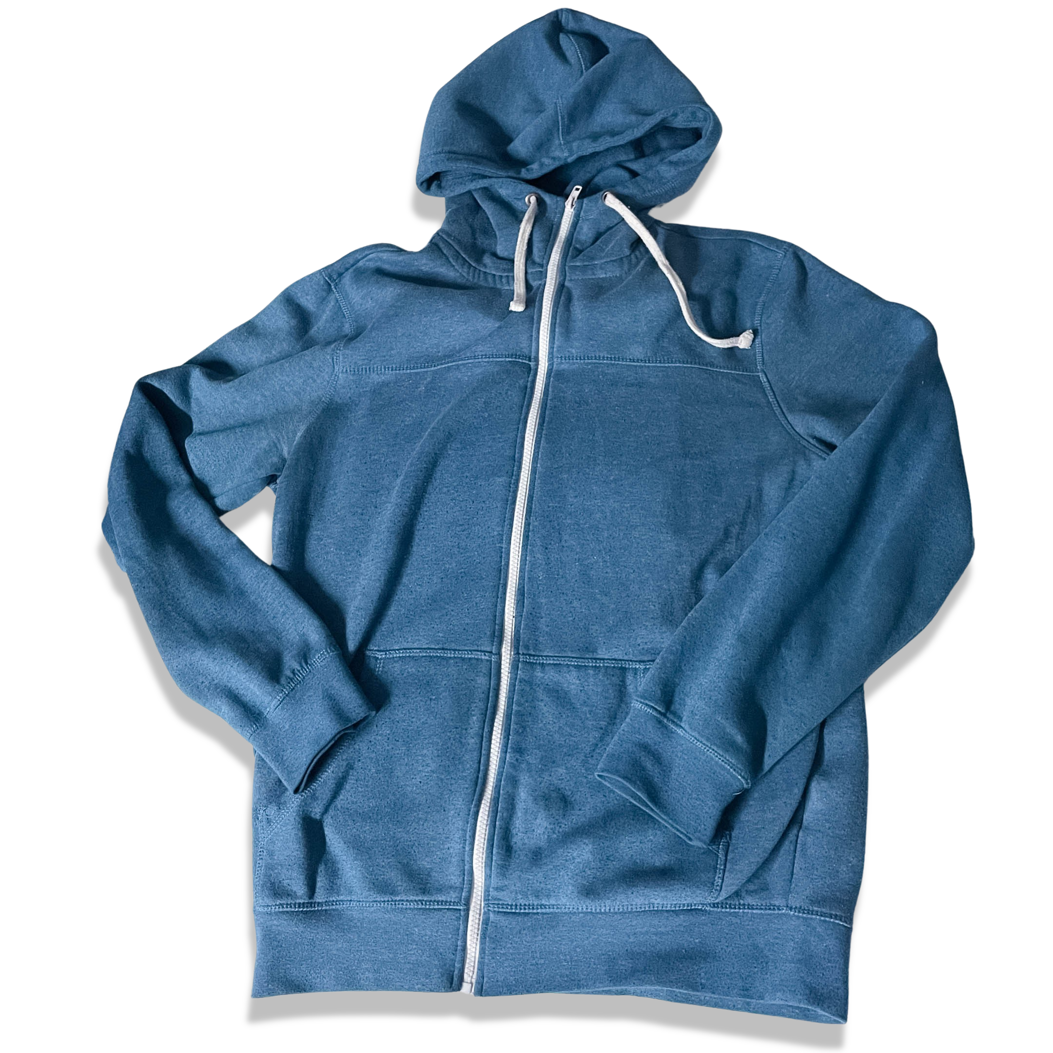 Vintage J.J.Dyone mad world Awesome clothing blue full zip medium hoodie