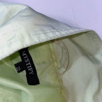 Vintage Mystify Women's Mint Green Waterproof High Neck Jacket in XL