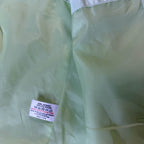 Vintage Mystify Women's Mint Green Waterproof High Neck Jacket in XL