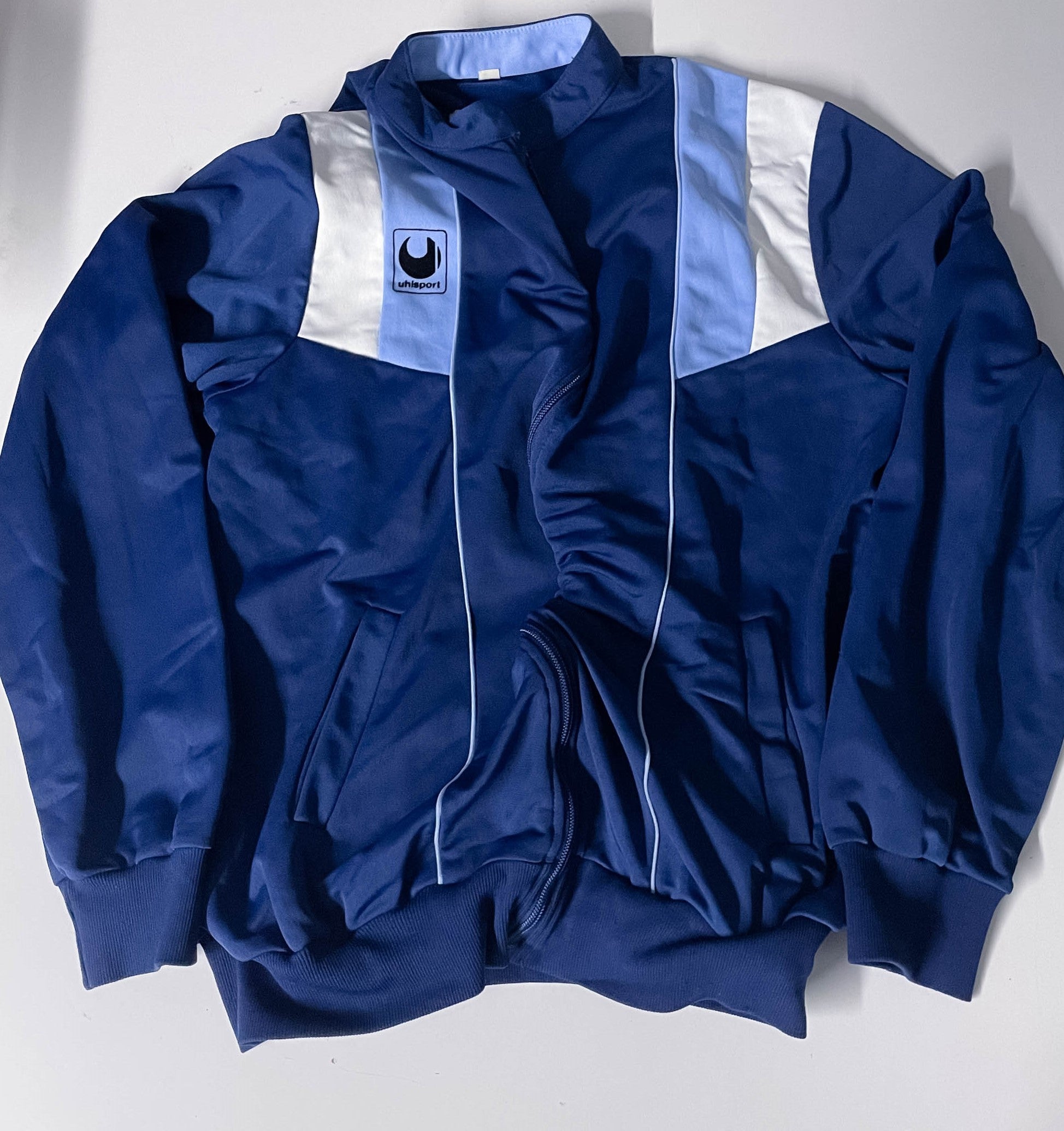 Vintage Uhisport blue 90's windbreaker full zip medium jacket