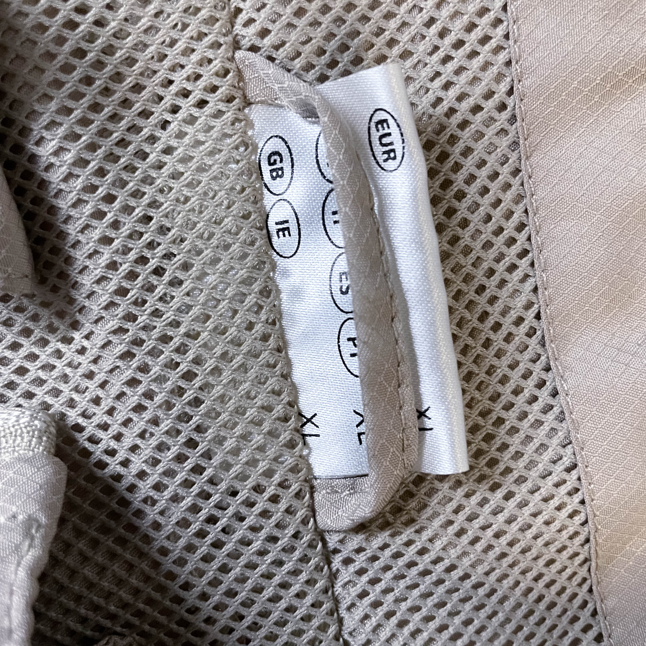 Vintage 4 Sports Cream Windbreaker Full Zip Track Top in XL