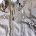 Vintage 4 Sports Cream Windbreaker Full Zip Track Top in XL