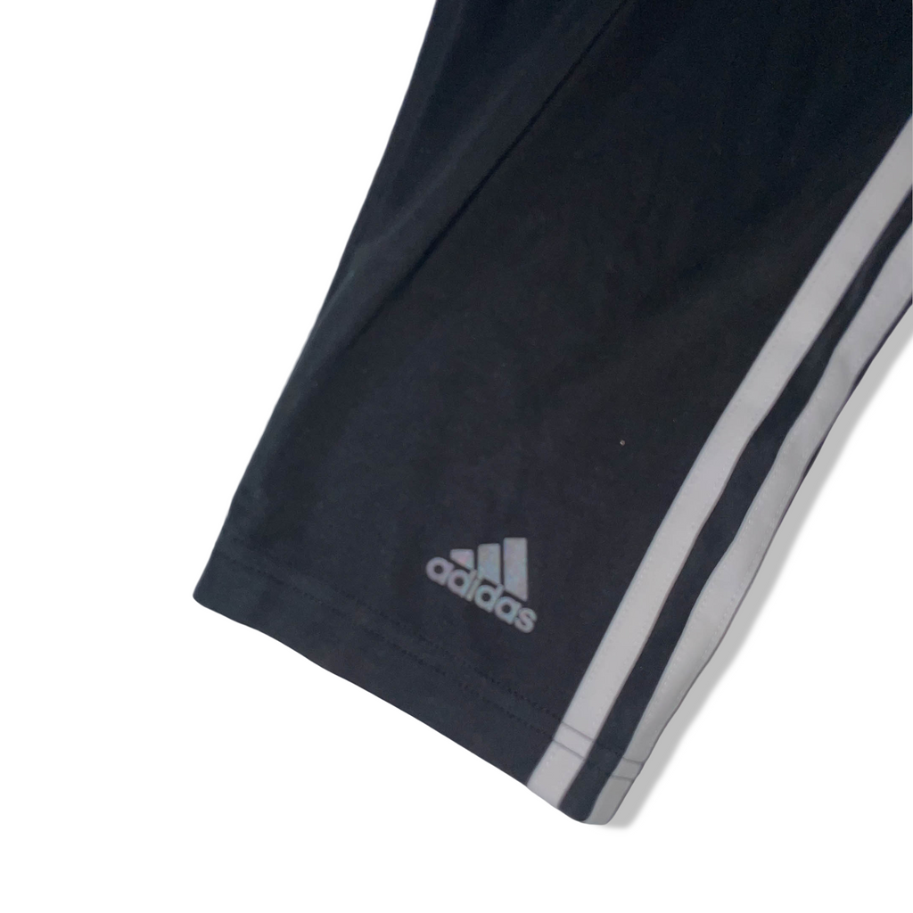 Vintage Black Adidas Climalite 3 stripe mens sweat pant in M| SKU 3712| L18 W 28