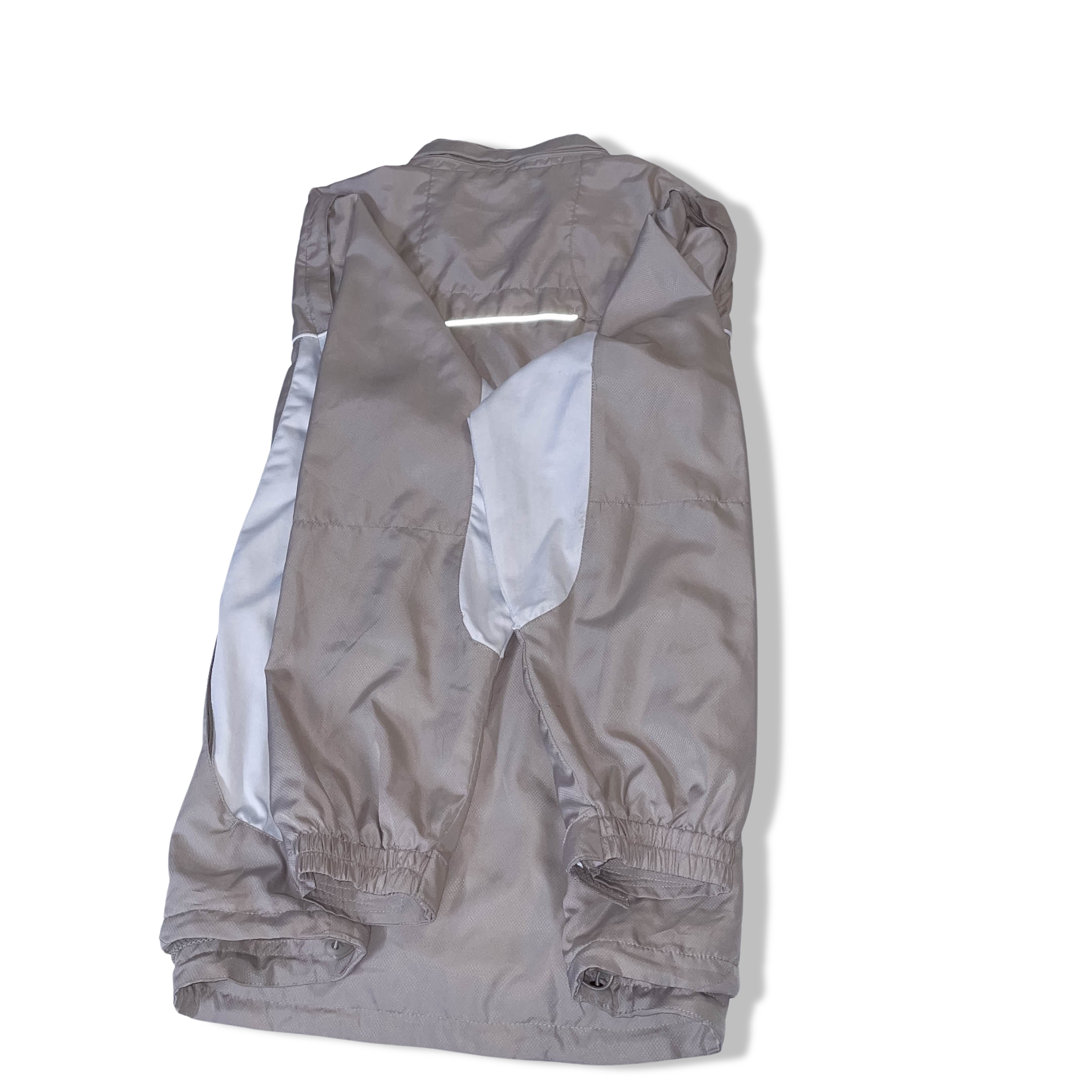 Vintage 4 Sports Cream Windbreaker Full Zip Track Top in XL