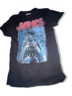 Vintage Black Jaws Graphics mens Xs short sleeve tees
