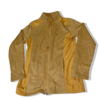 Vintage womens mustard yellow full zip icebreaker high neck jacket in M