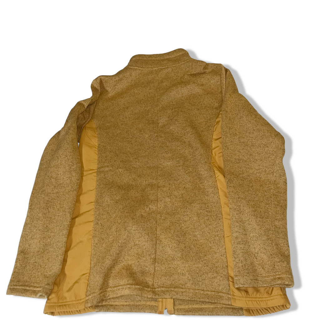 Vintage womens mustard yellow full zip icebreaker high neck jacket in M