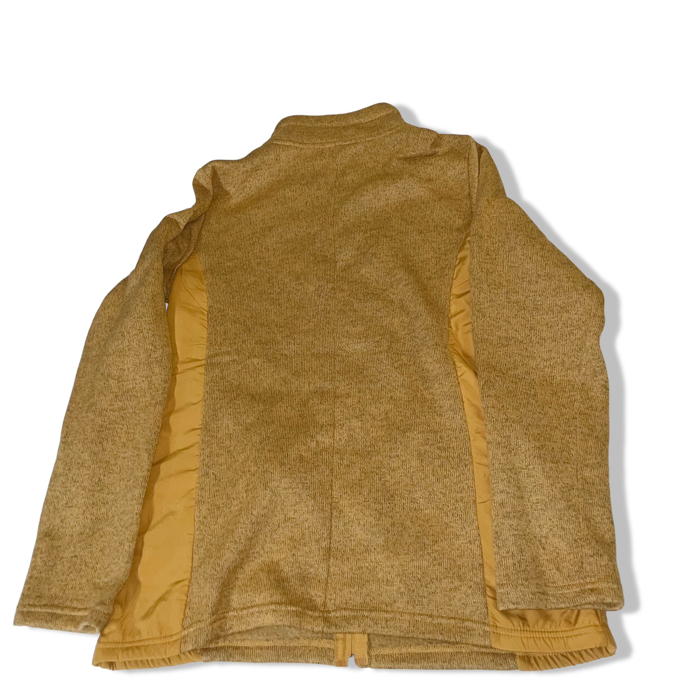 Vintage womens mustard yellow full zip icebreaker high neck jacket in M