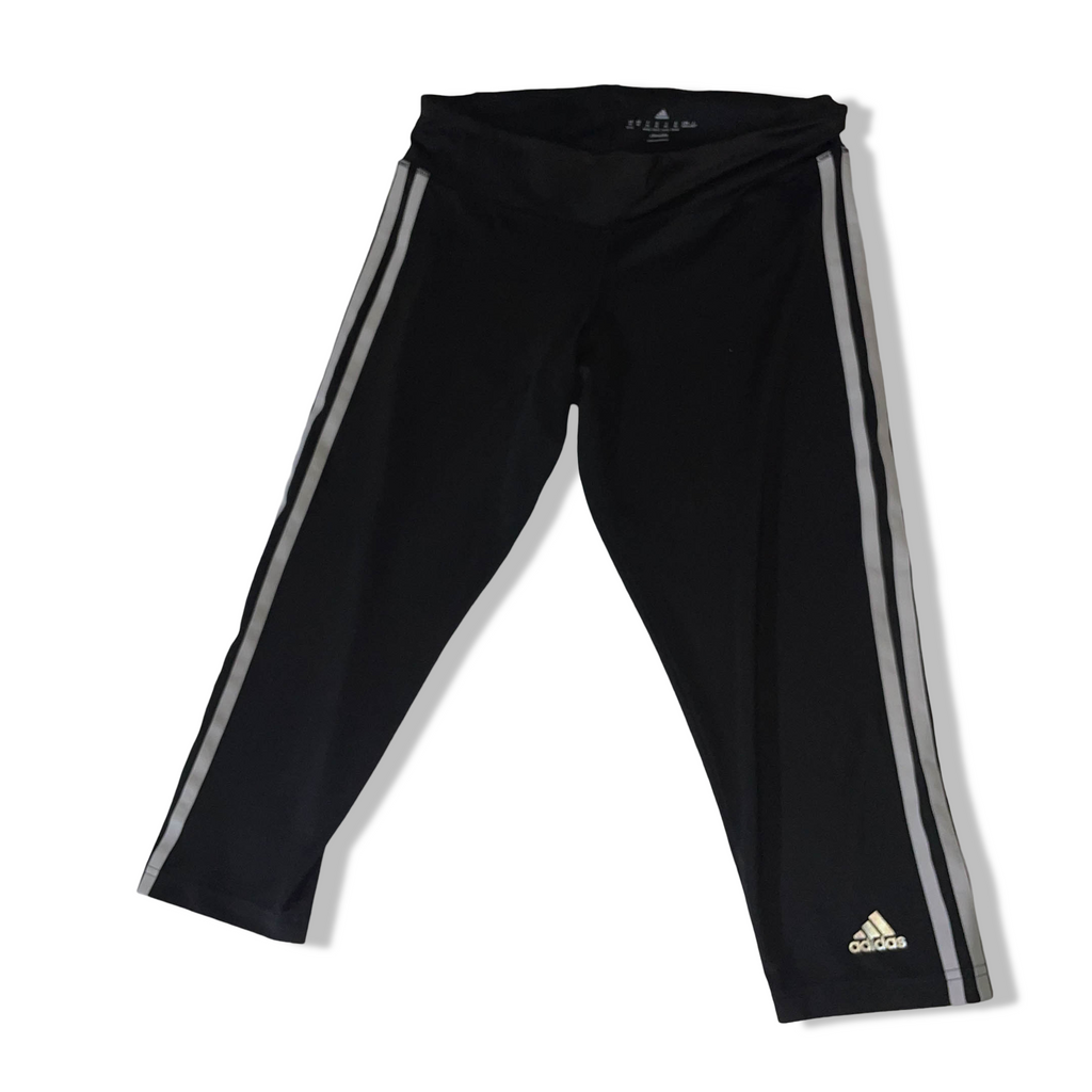 Vintage Black Adidas Climalite 3 stripe mens sweat pant in M| SKU 3712| L18 W 28