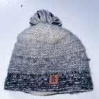 Vintage grey pachamama wool beanie cap