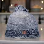 Vintage grey pachamama wool beanie cap