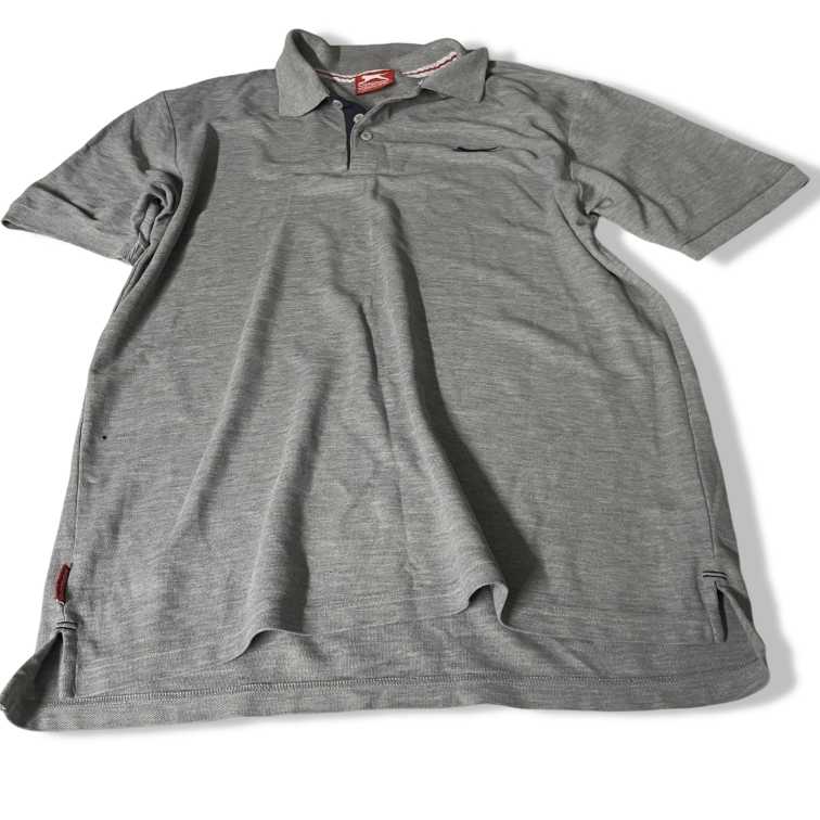 VINTAGE GREY SLAZENGER REGULAR FIT POLO MEN TEES SIZE L|L31W21|SKU 5448