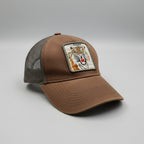 Vintage Tiger graphics crest brown Trucker Hat SKU 7261