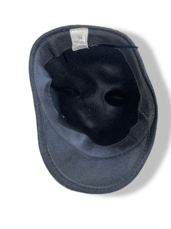 Vintage women's wool fendora black hat|SKU 4890