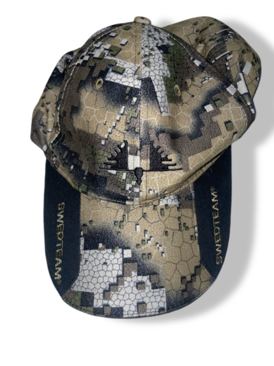 Vintage Swedteam brown Camouflage baseball Cap| SKU 4891