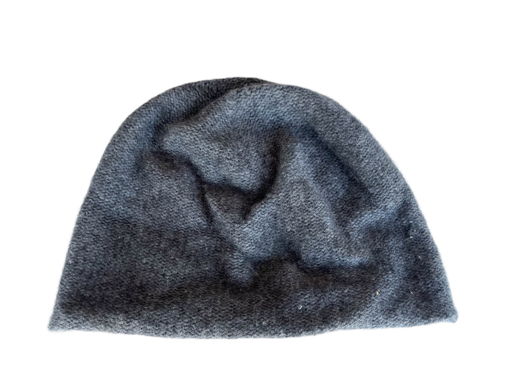 Vintage Grey Beanie, Sleek Knitted Cap | SKU 4354