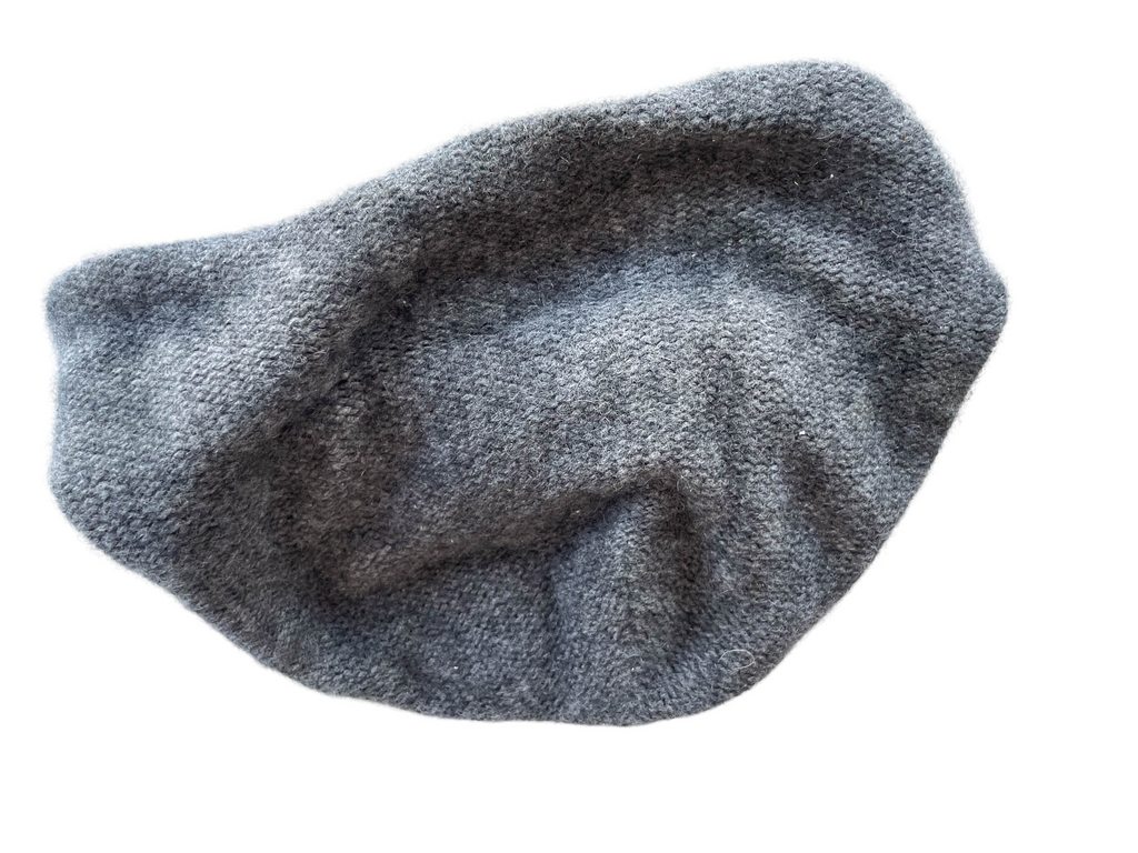 Vintage Grey Beanie, Sleek Knitted Cap | SKU 4354