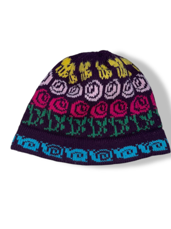 Vintage multi geometric beanie hat| SKU 4893