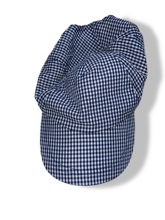 Vintage St.bernard Dunnes Stores Navy plaid baseball cap| SKU 4894