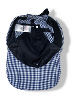 Vintage St.bernard Dunnes Stores Navy plaid baseball cap| SKU 4894