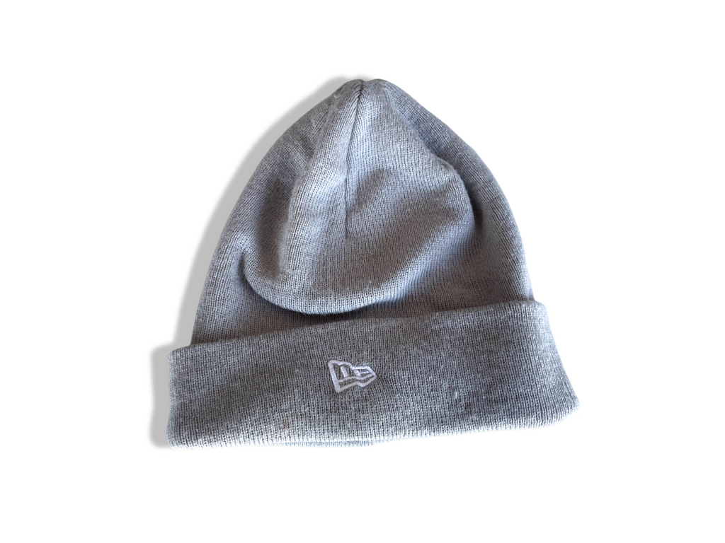 Vintage New Era grey beanie hat|SKU 4357