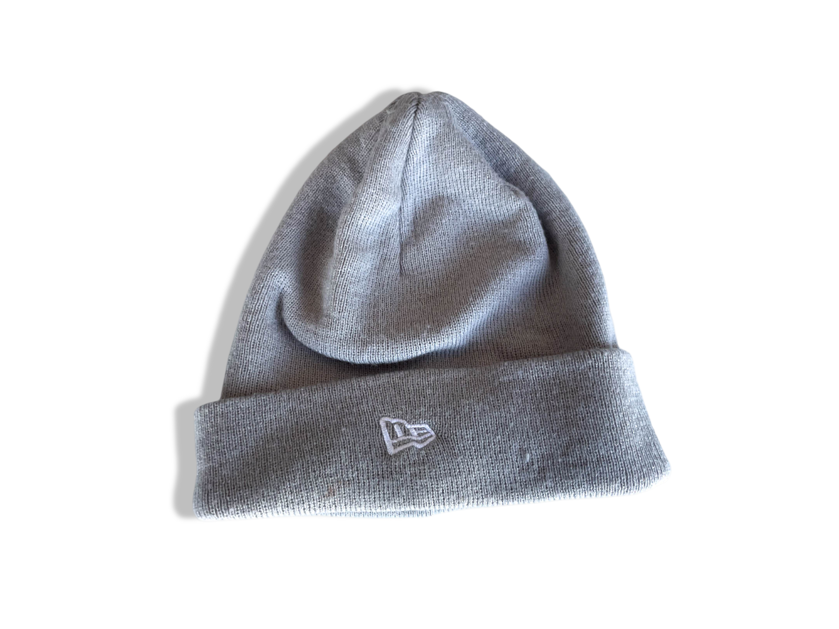 Vintage New Era grey beanie hat|SKU 4357