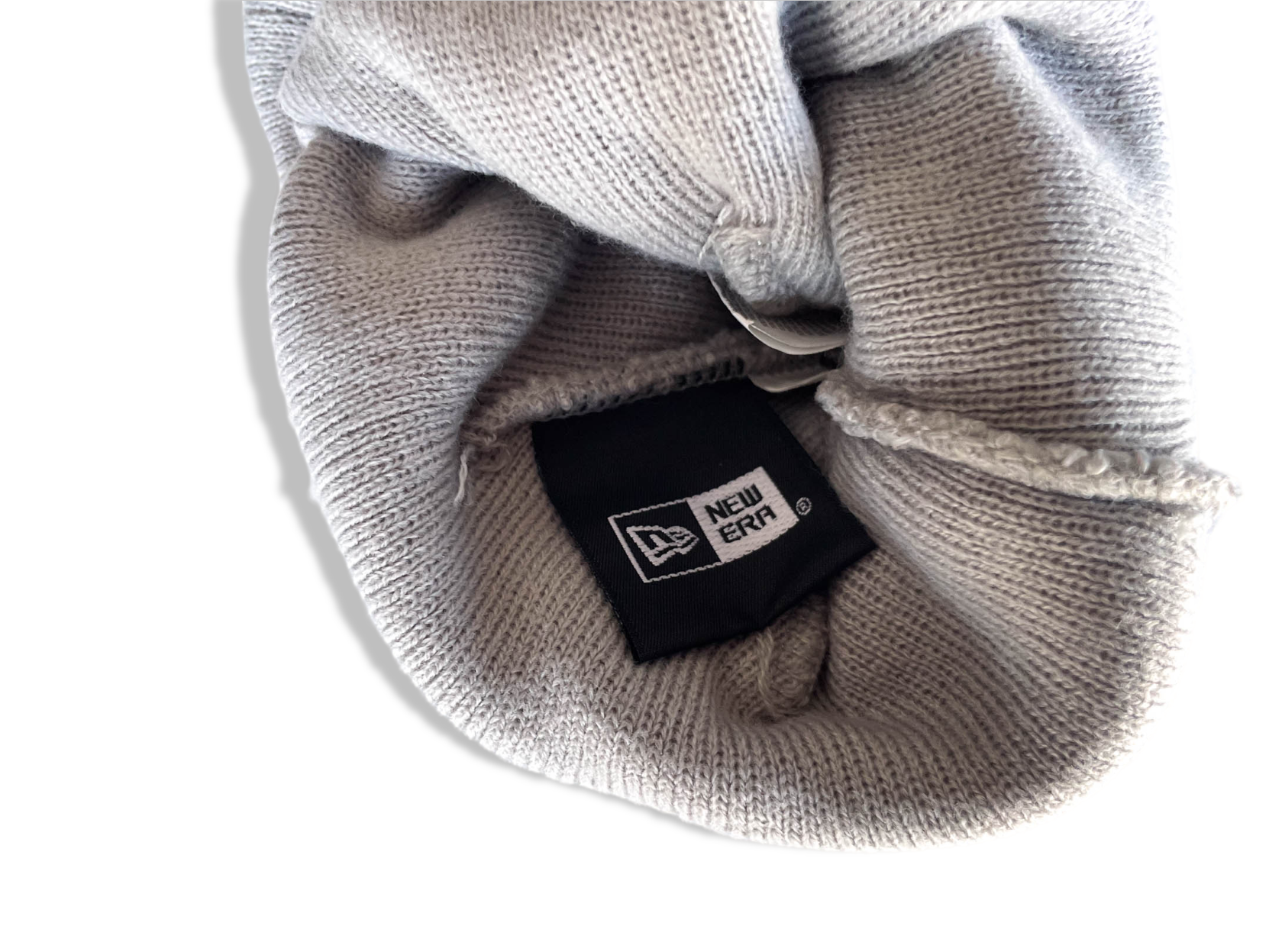 Vintage New Era grey beanie hat|SKU 4357