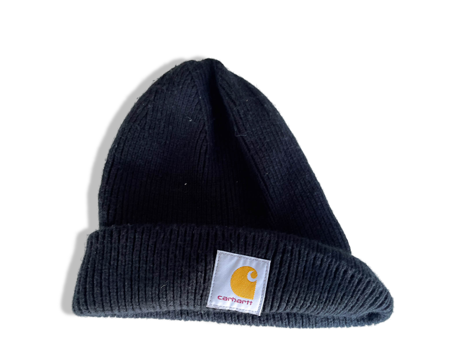Vintage Carhatt black knitted beanie hat|SKU 4358