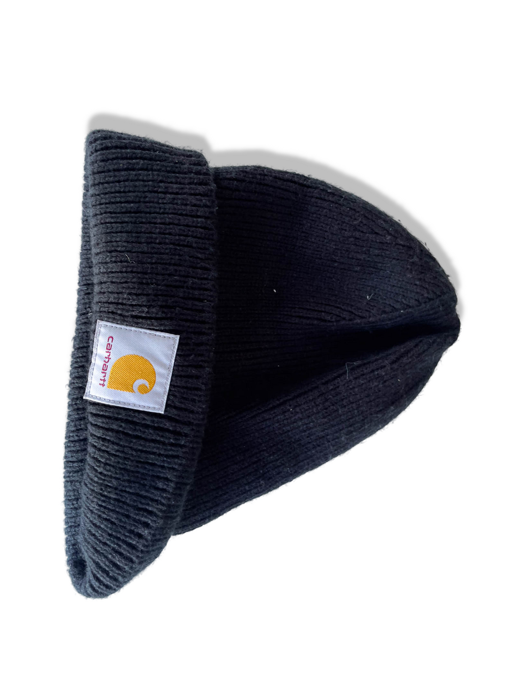 Vintage Carhatt black knitted beanie hat|SKU 4358