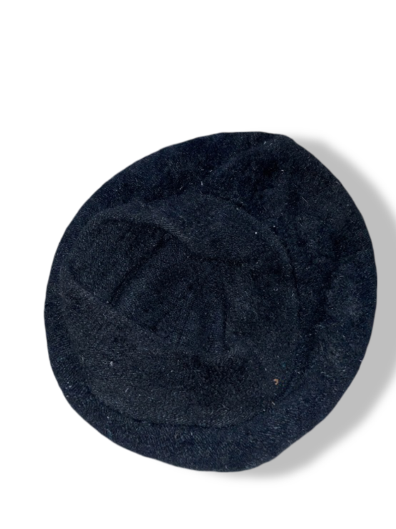 Vintage Unisex winter black skull beanie hat | SKU 4898