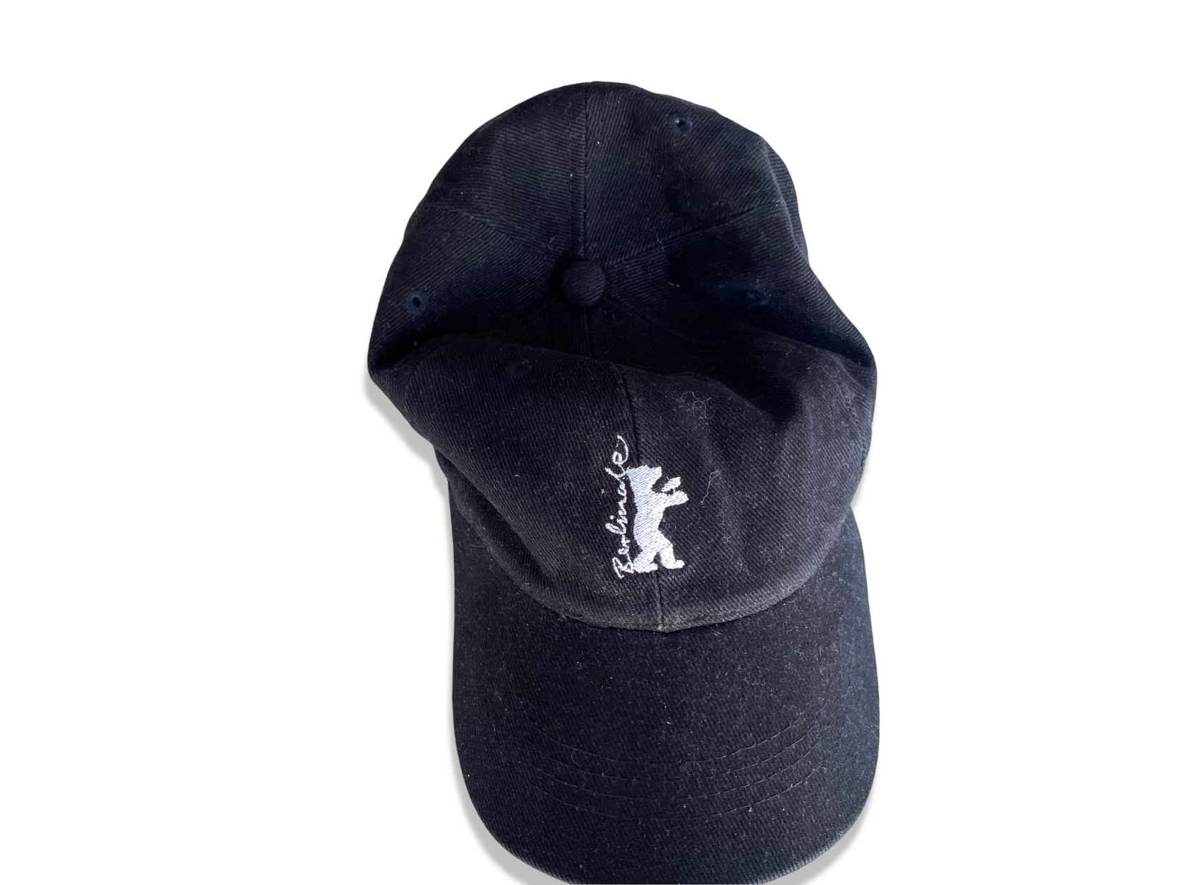 Vintage Berlinda elephant cub crest black baseball cap|SKU 4360