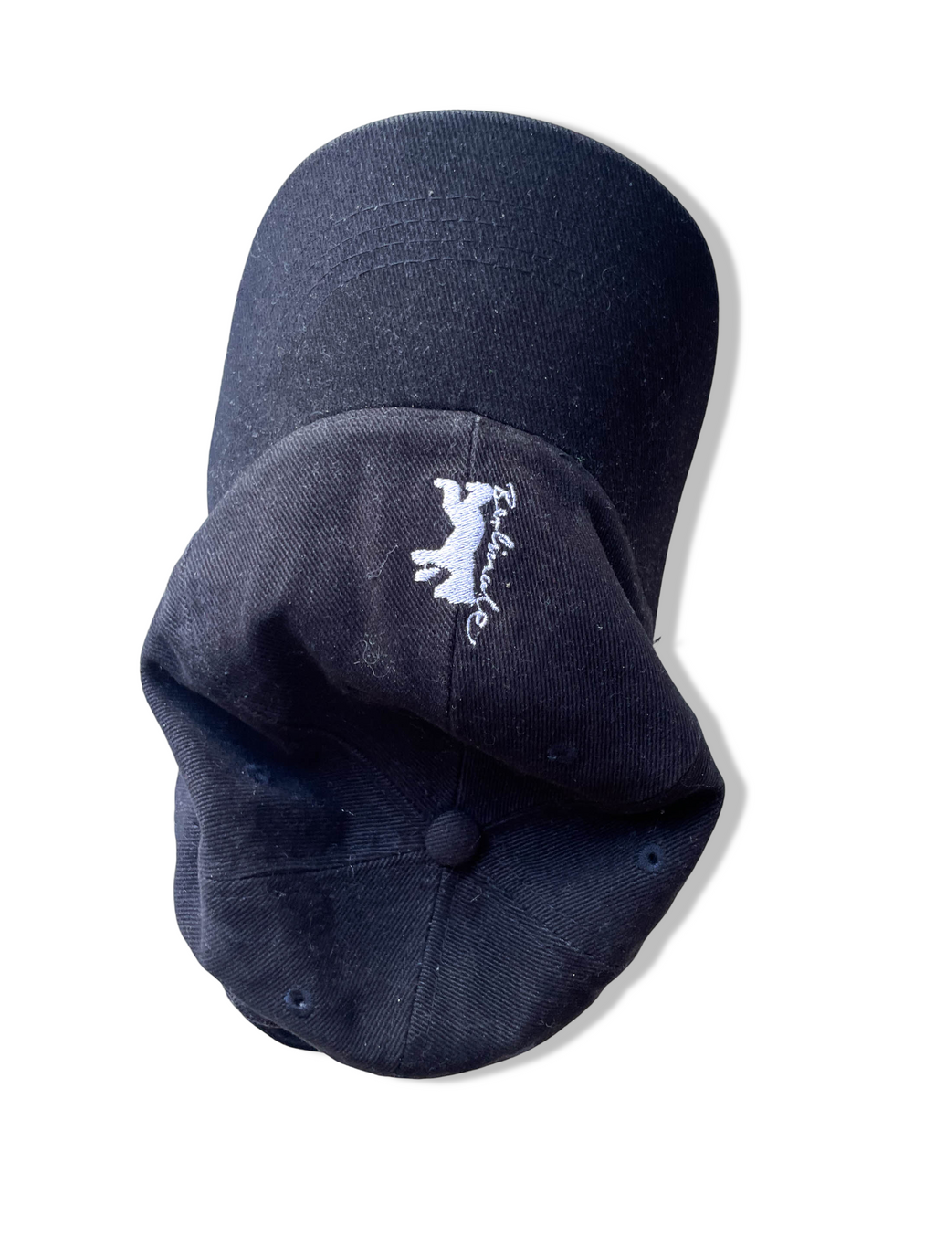 Vintage Berlinda elephant cub crest black baseball cap|SKU 4360