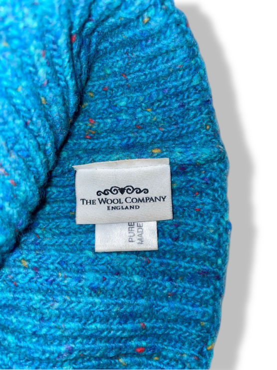 Vintage the wool company green knitted beanie hat| SKU 4899