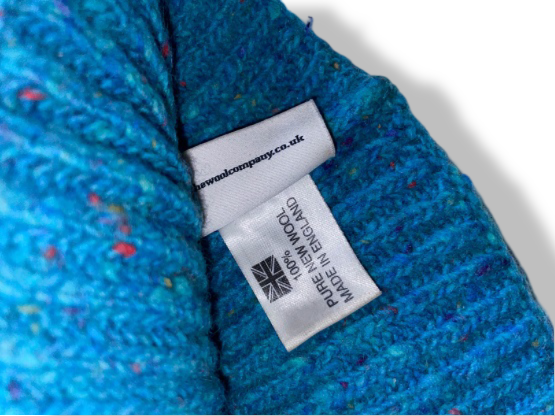 Vintage the wool company green knitted beanie hat| SKU 4899