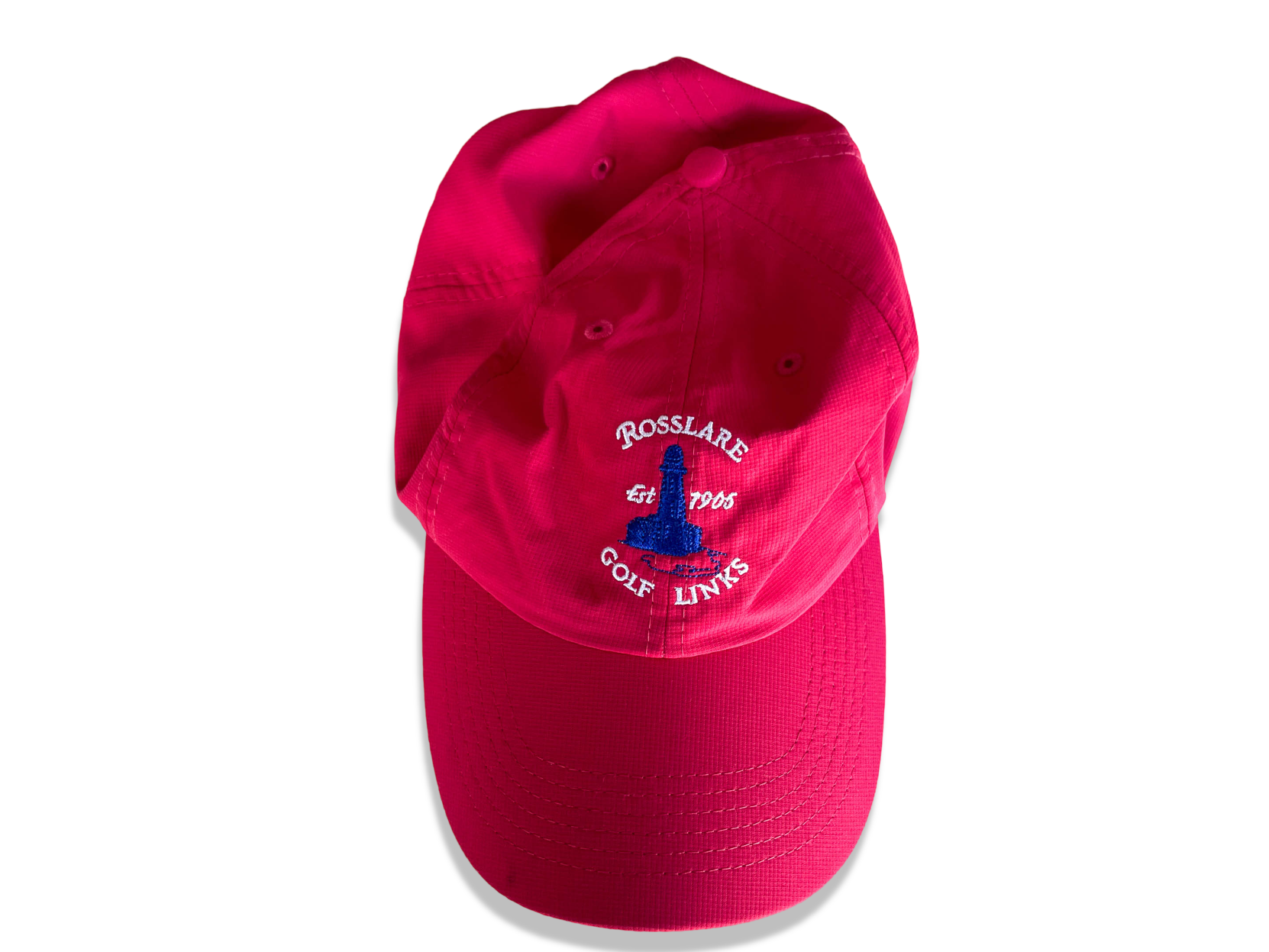Vintage Imperial sport Rosslare Golf link crest 90's baseball red cap| SKU 4361