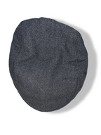 Vintage men's grey Herringbone newsboy cap| SKU 4901