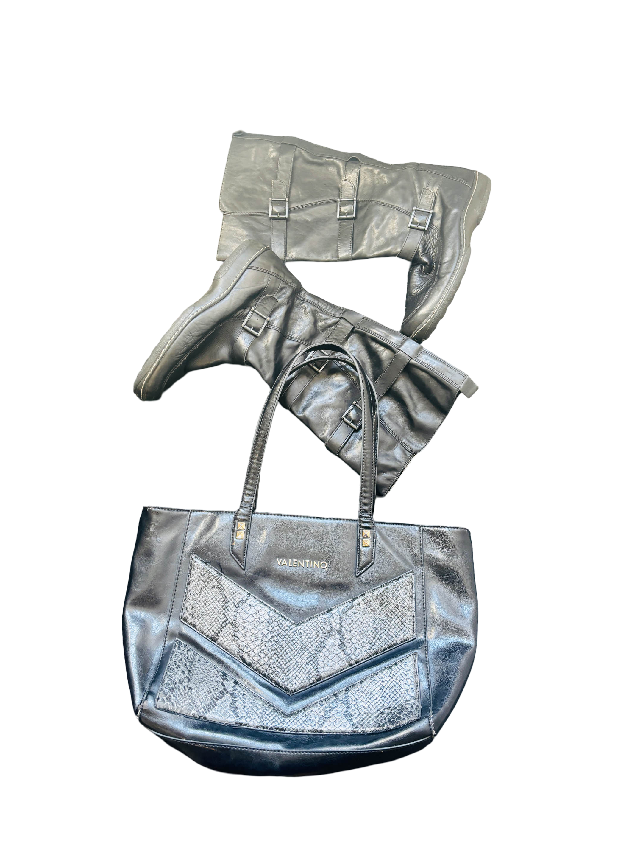 90s Stunning vintage Valentino silver tote Handbag SKU 4074.