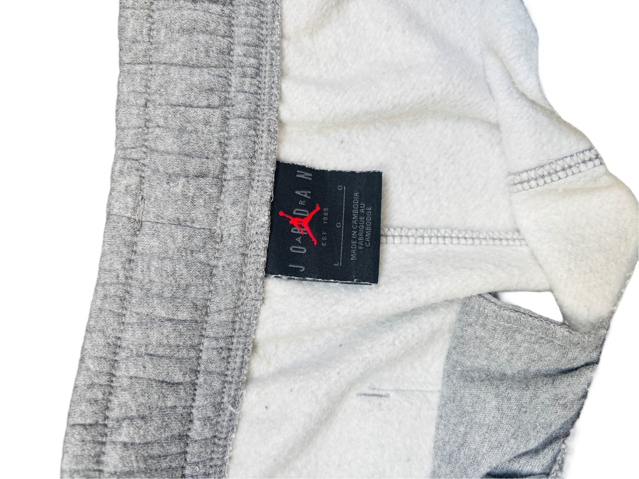  Cliche Vintage| Vintage grey embroidered jordan women's Large  track pant 