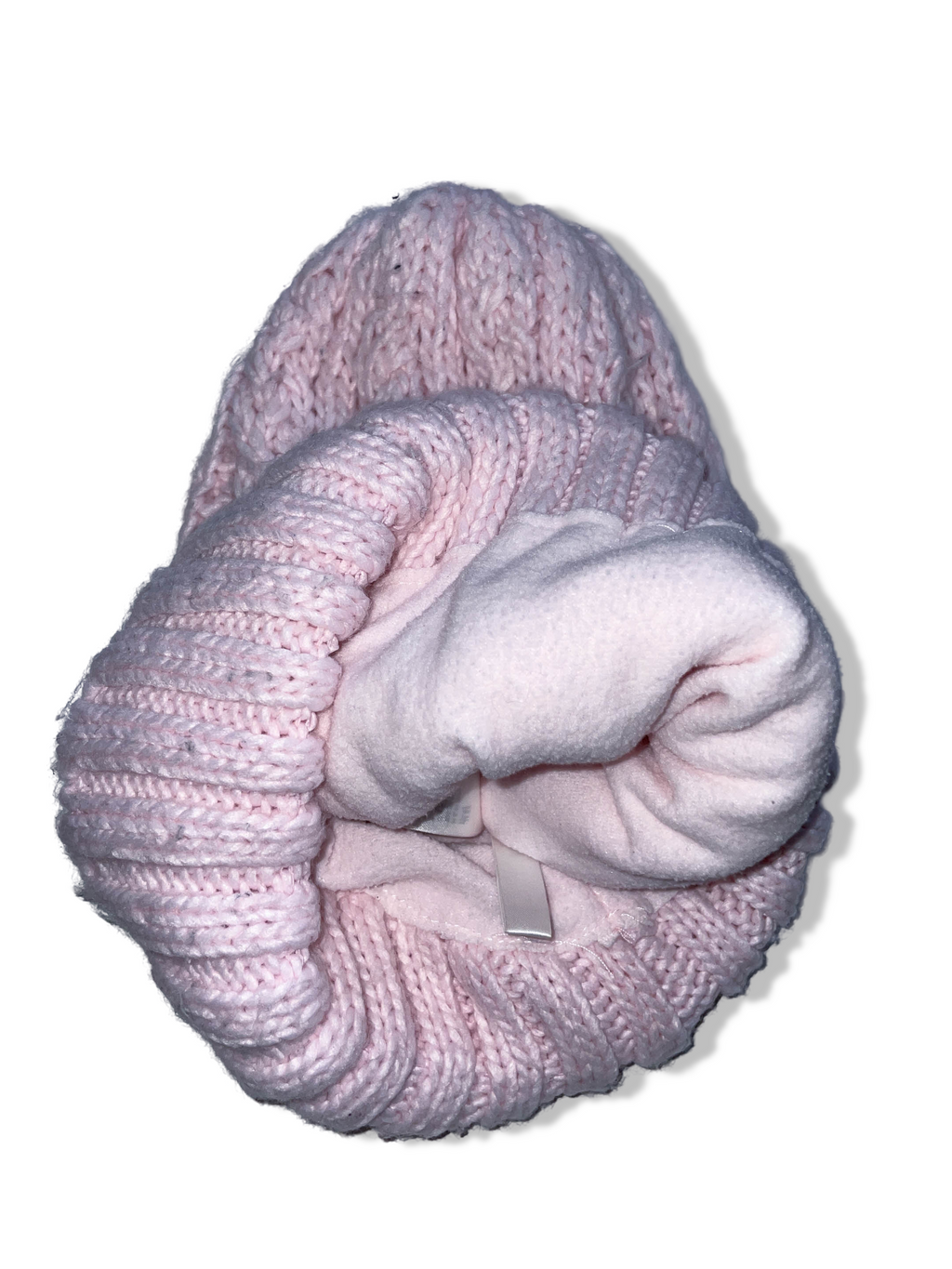 Vintage women's pink crochet knitted beanie hat| SKU 4903