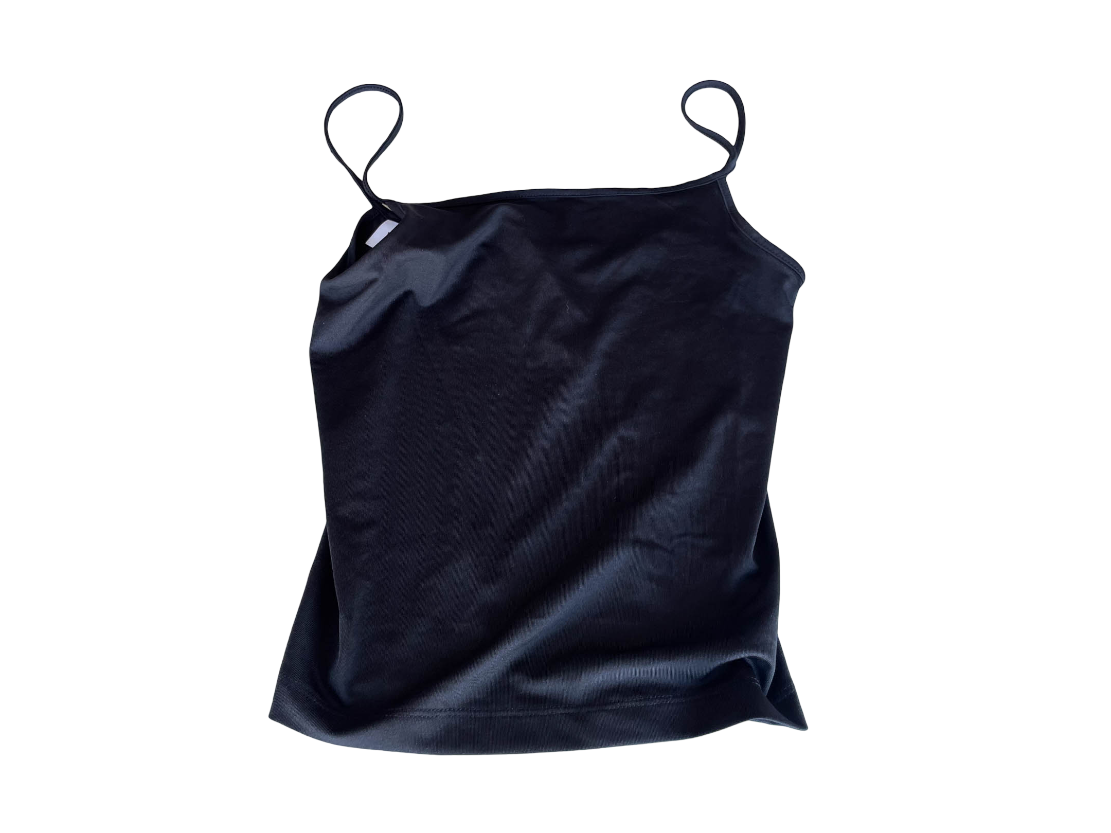 Women's weekday y2k black cami sleeveless top in XS|L14 W11|SKU 4364