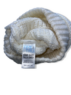 Vintage white Time & True crochet knitted beanie hat| SKU 4904