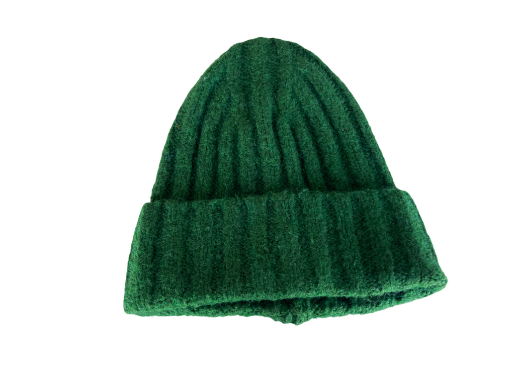 Vintage MNG green woolen beanie hat| SKU 4365