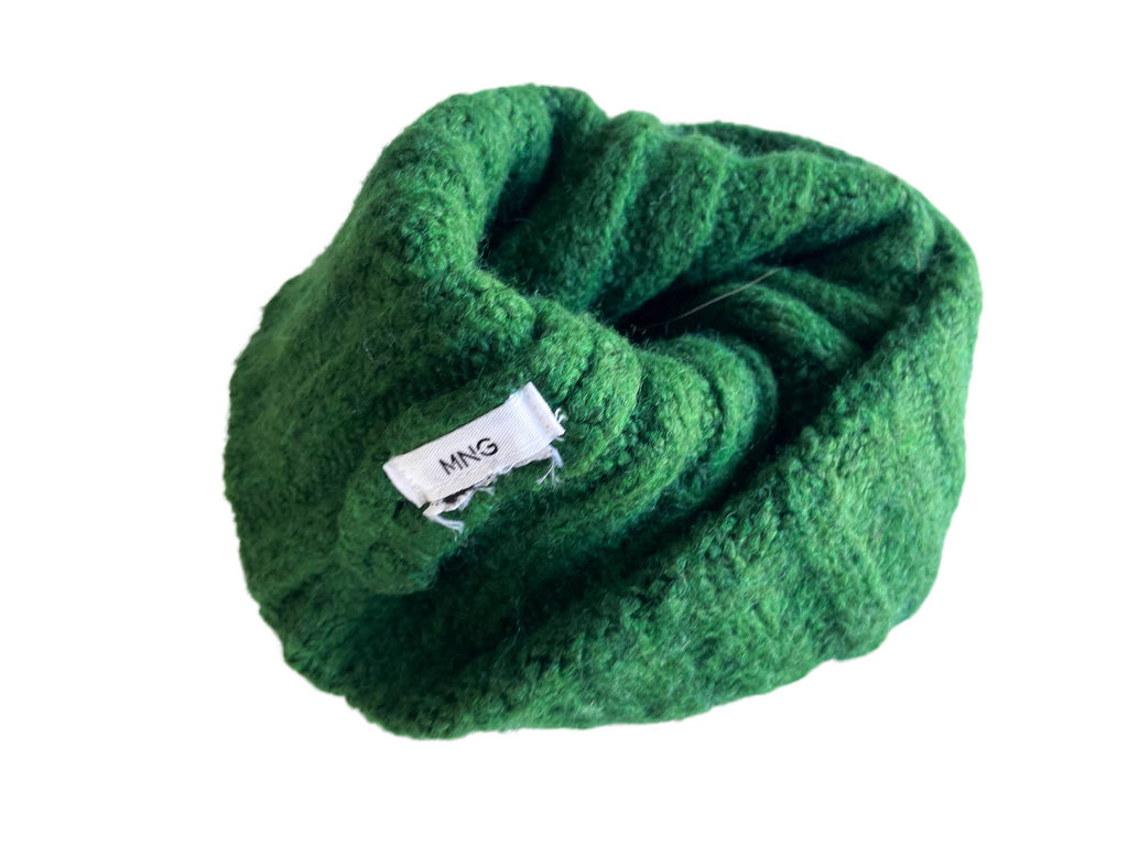 Vintage MNG green woolen beanie hat| SKU 4365